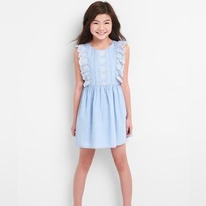 Gap kids eyelet ruffle dress
